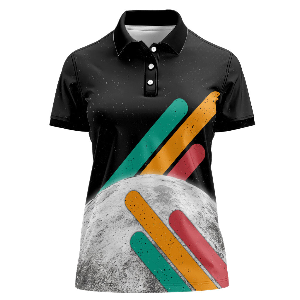 Never Forget Pluto Women Polo Shirt Retro Space Astronomy Science