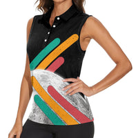 Never Forget Pluto Women Sleeveless Polo Shirt Retro Space Astronomy Science