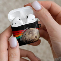 Never Forget Pluto AirPods Case Distressed Retro Space Astronomy Science