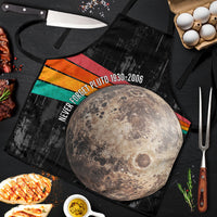 Never Forget Pluto Apron Distressed Retro Space Astronomy Science