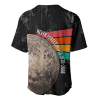 Never Forget Pluto Baseball Jersey Distressed Retro Space Astronomy Science