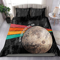 Never Forget Pluto Bedding Set Distressed Retro Space Astronomy Science