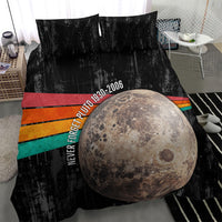 Never Forget Pluto Bedding Set Distressed Retro Space Astronomy Science