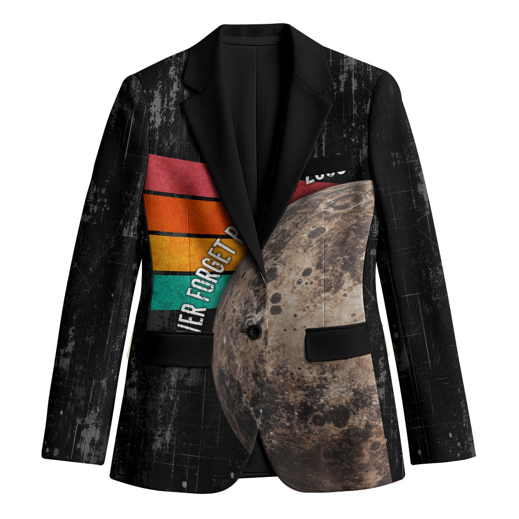 Never Forget Pluto Blazer Distressed Retro Space Astronomy Science