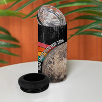 Never Forget Pluto 4 in 1 Can Cooler Tumbler Distressed Retro Space Astronomy Science