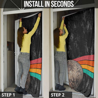 Never Forget Pluto Door Cover Distressed Retro Space Astronomy Science