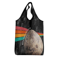 Never Forget Pluto Grocery Bag Distressed Retro Space Astronomy Science