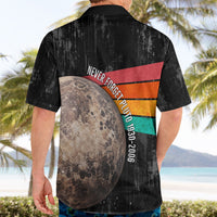 Never Forget Pluto Hawaiian Shirt Distressed Retro Space Astronomy Science