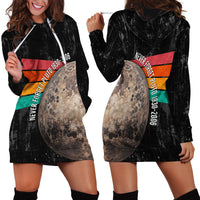 Never Forget Pluto Hoodie Dress Distressed Retro Space Astronomy Science