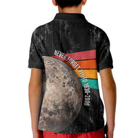 Never Forget Pluto Kid Polo Shirt Distressed Retro Space Astronomy Science