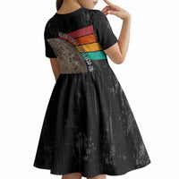 Never Forget Pluto Kid Short Sleeve Dress Distressed Retro Space Astronomy Science