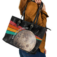 Never Forget Pluto Leather Tote Bag Distressed Retro Space Astronomy Science