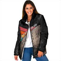 Never Forget Pluto Padded Jacket Distressed Retro Space Astronomy Science