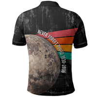 Never Forget Pluto Polo Shirt Distressed Retro Space Astronomy Science
