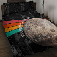 Never Forget Pluto Quilt Bed Set Distressed Retro Space Astronomy Science