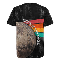 Never Forget Pluto Rugby Jersey Distressed Retro Space Astronomy Science