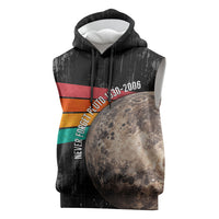 Never Forget Pluto Sleeveless Hoodie Distressed Retro Space Astronomy Science