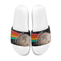 Never Forget Pluto Slide Sandals Distressed Retro Space Astronomy Science