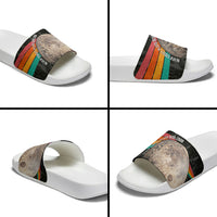 Never Forget Pluto Slide Sandals Distressed Retro Space Astronomy Science
