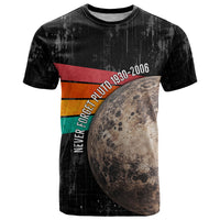 Never Forget Pluto T Shirt Distressed Retro Space Astronomy Science