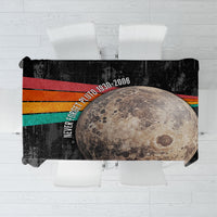 Never Forget Pluto Tablecloth Distressed Retro Space Astronomy Science