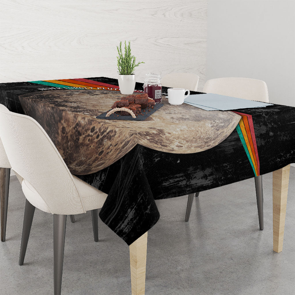 Never Forget Pluto Tablecloth Distressed Retro Space Astronomy Science