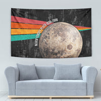 Never Forget Pluto Tapestry Distressed Retro Space Astronomy Science