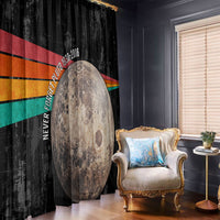 Never Forget Pluto Window Curtain Distressed Retro Space Astronomy Science