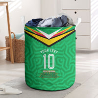 Personalized Guyana Cricket Amazon Warriors Laundry Basket Tribal Warrior Mascot Fan