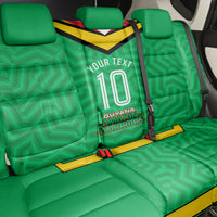 Personalized Guyana Cricket Amazon Warriors Back Car Seat Cover Tribal Warrior Mascot Fan