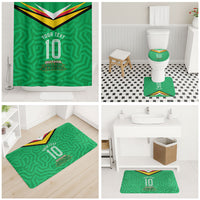 Personalized Guyana Cricket Amazon Warriors Bathroom Set Tribal Warrior Mascot Fan