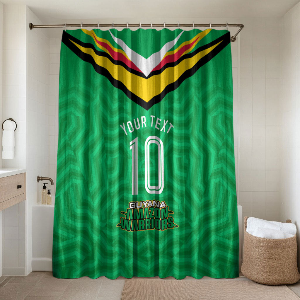 Personalized Guyana Cricket Amazon Warriors Bathroom Set Tribal Warrior Mascot Fan