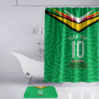 Personalized Guyana Cricket Amazon Warriors Bathroom Set Tribal Warrior Mascot Fan