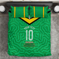 Personalized Guyana Cricket Amazon Warriors Bedding Set Tribal Warrior Mascot Fan