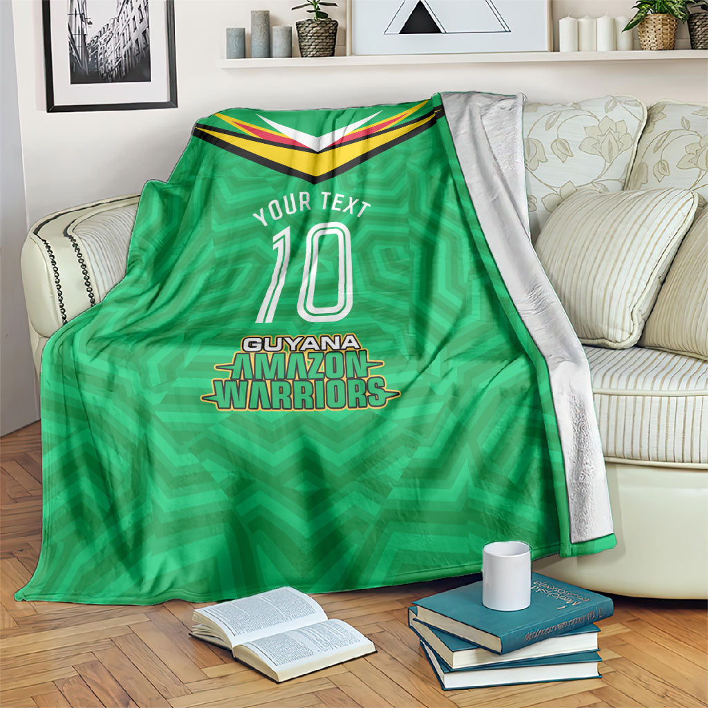 Personalized Guyana Cricket Amazon Warriors Blanket Tribal Warrior Mascot Fan