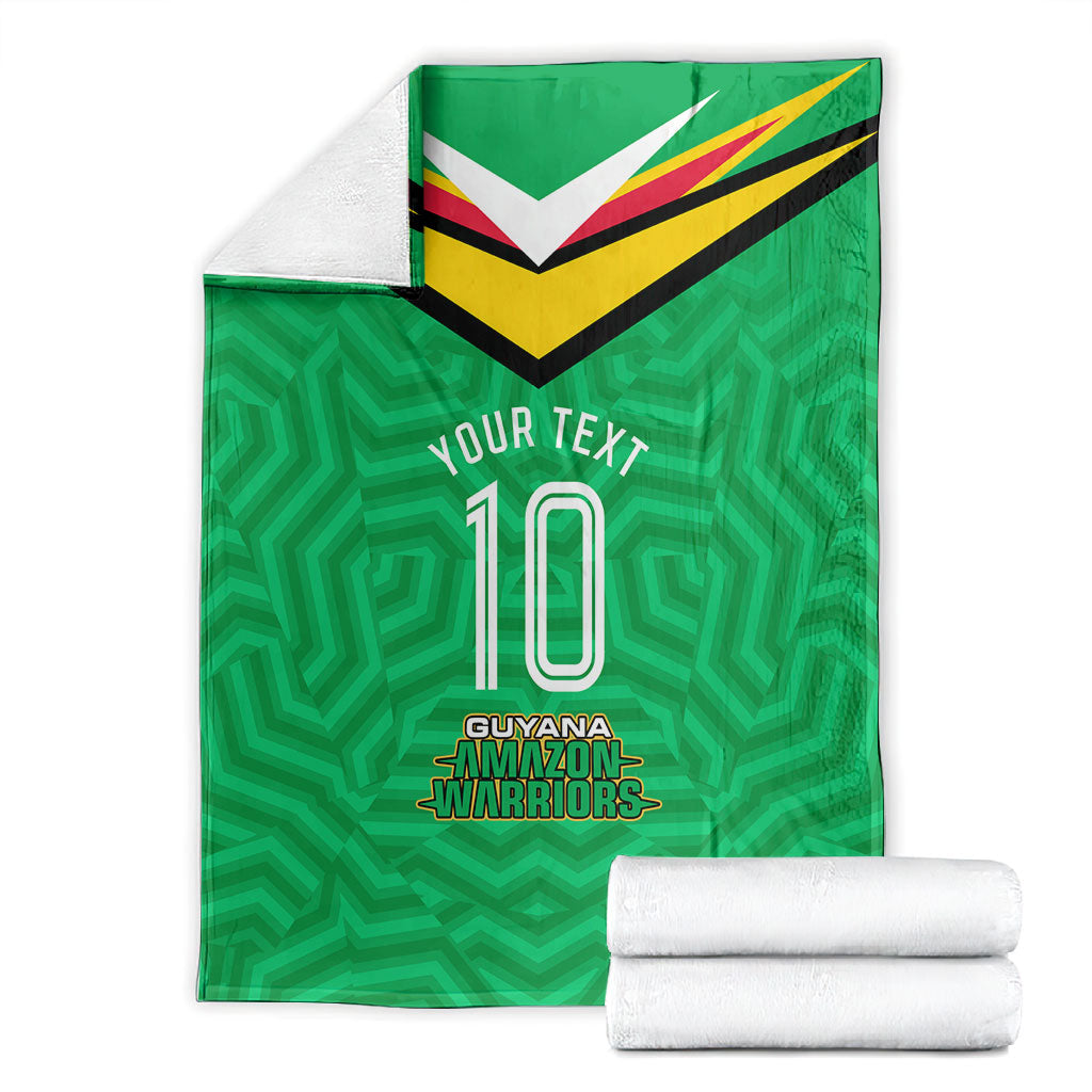 Personalized Guyana Cricket Amazon Warriors Blanket Tribal Warrior Mascot Fan