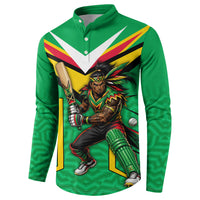 Personalized Guyana Cricket Amazon Warriors Button Sweatshirt Tribal Warrior Mascot Fan