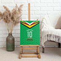 Personalized Guyana Cricket Amazon Warriors Canvas Wall Art Tribal Warrior Mascot Fan