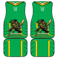Personalized Guyana Cricket Amazon Warriors Car Mats Tribal Warrior Mascot Fan