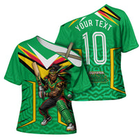 Personalized Guyana Cricket Amazon Warriors Cross Shoulder Shirt Tribal Warrior Mascot Fan