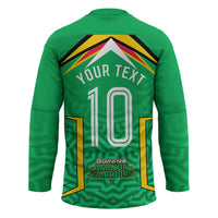 Personalized Guyana Cricket Amazon Warriors Hockey Jersey Tribal Warrior Mascot Fan