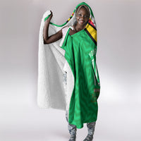 Personalized Guyana Cricket Amazon Warriors Hooded Blanket Tribal Warrior Mascot Fan