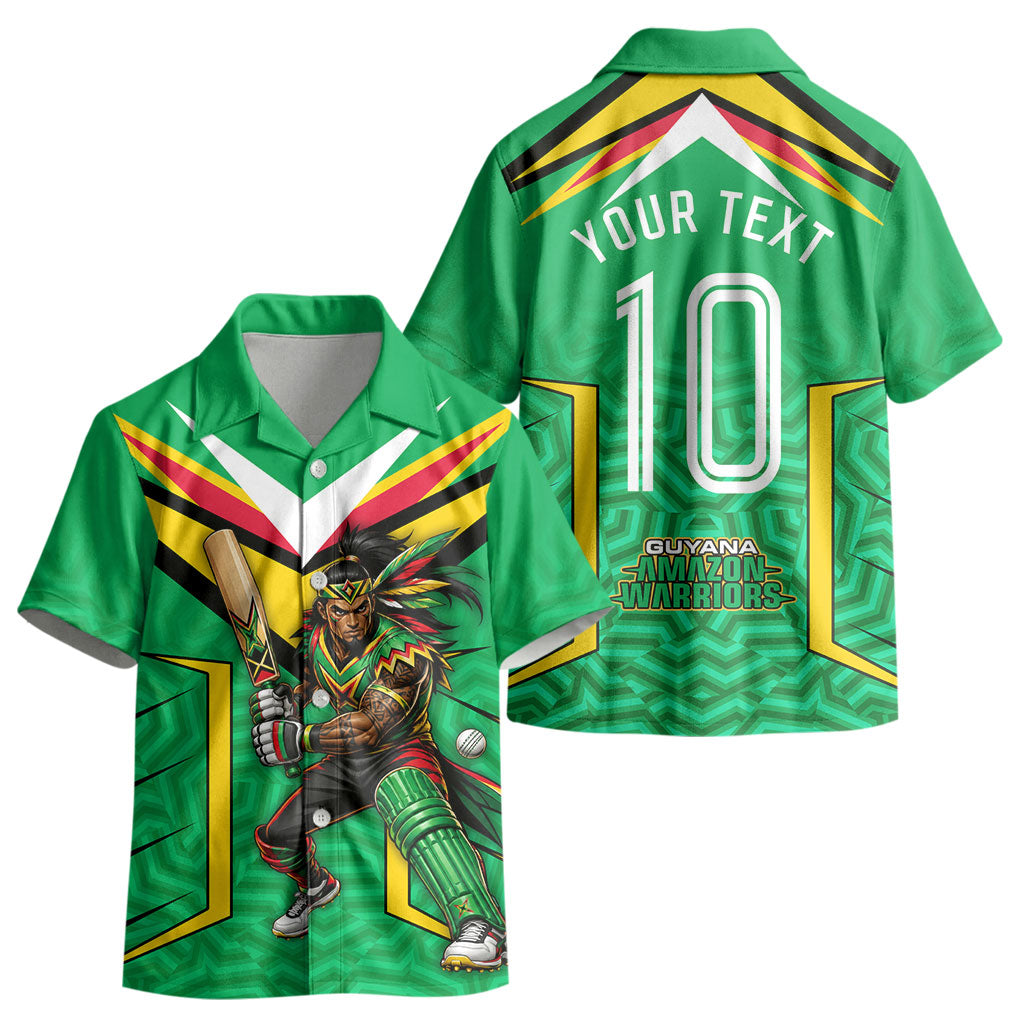 Personalized Guyana Cricket Amazon Warriors Kid Hawaiian Shirt Tribal Warrior Mascot Fan