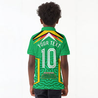 Personalized Guyana Cricket Amazon Warriors Kid Polo Shirt Tribal Warrior Mascot Fan