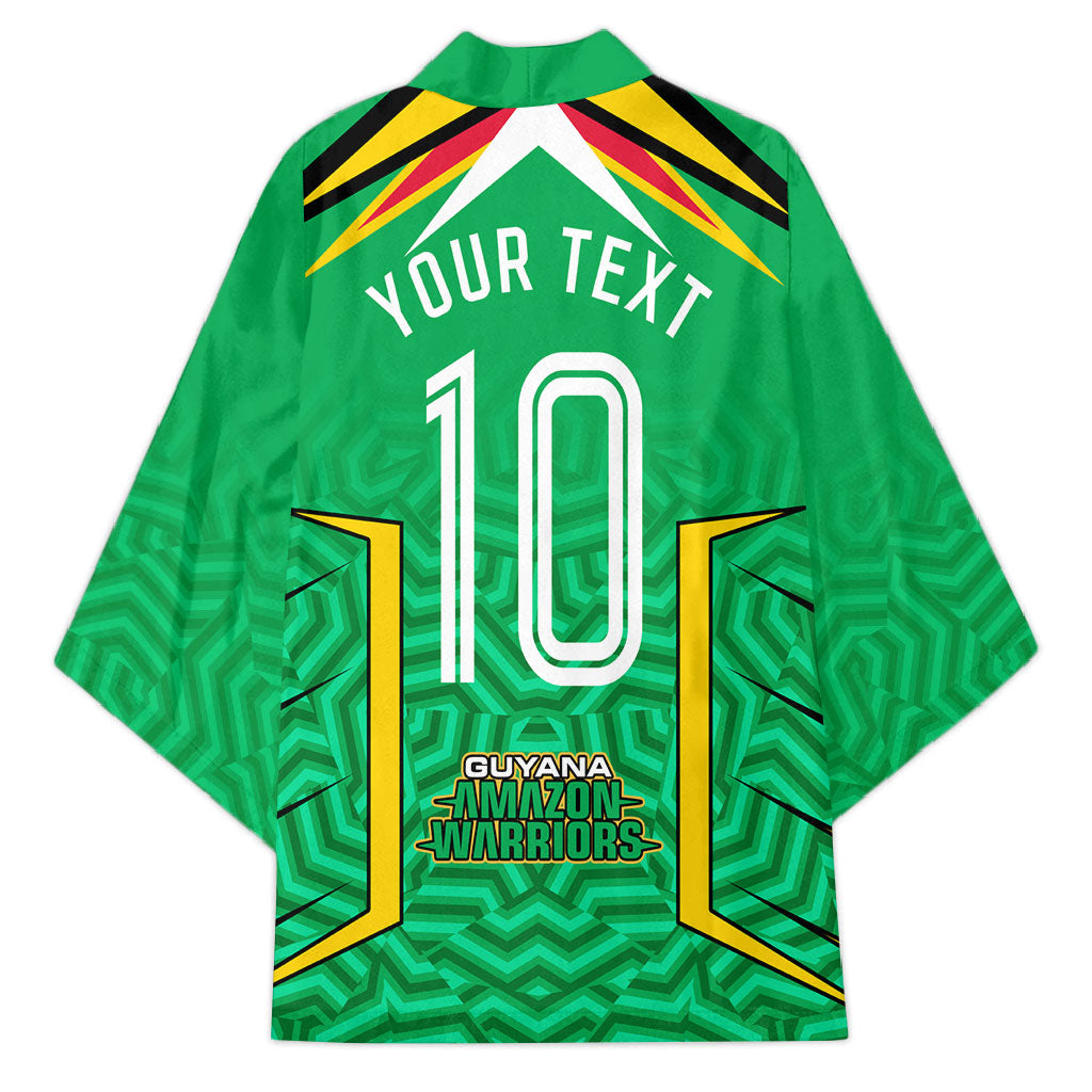 Personalized Guyana Cricket Amazon Warriors Kimono Tribal Warrior Mascot Fan