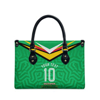 Personalized Guyana Cricket Amazon Warriors Leather Bag Tribal Warrior Mascot Fan