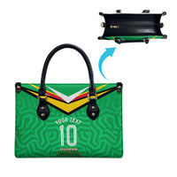 Personalized Guyana Cricket Amazon Warriors Leather Bag Tribal Warrior Mascot Fan