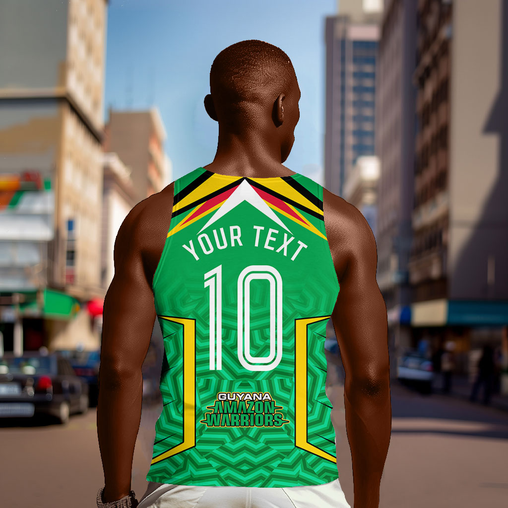 Personalized Guyana Cricket Amazon Warriors Men Tank Top Tribal Warrior Mascot Fan