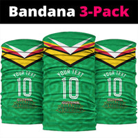 Personalized Guyana Cricket Amazon Warriors Neck Gaiter Tribal Warrior Mascot Fan