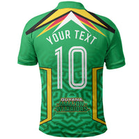 Personalized Guyana Cricket Amazon Warriors Polo Shirt Tribal Warrior Mascot Fan